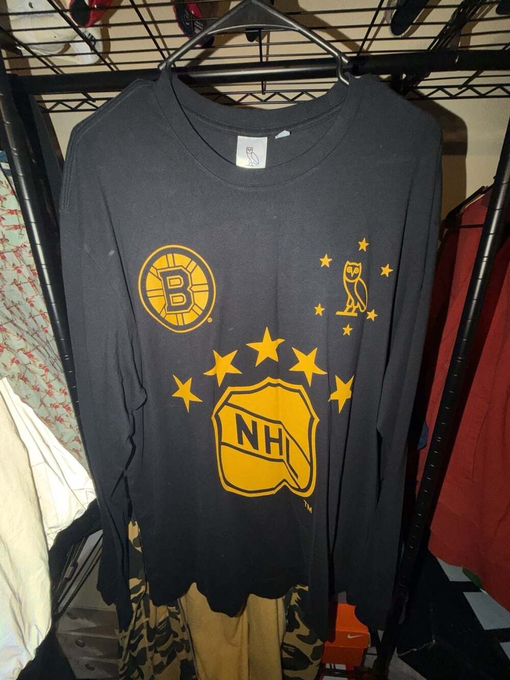 OVO x NHL Boston Bruins Long Sleeve Size XL